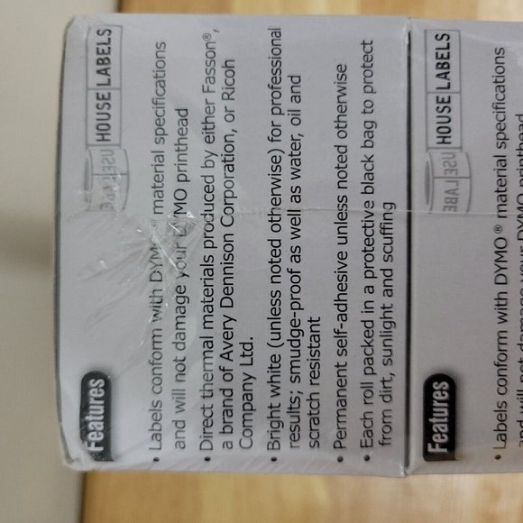 DYMO 30334 Replacement Multipurpose Label HL-30334 6 Rolls of 1000 2-1/4 - 1-1/4 - Picture 4 of 8